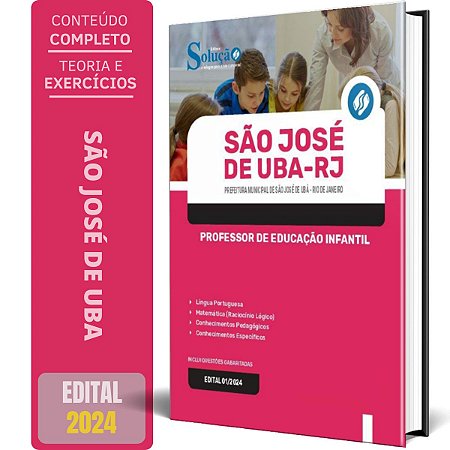 Apostila Prefeitura de São José de Ubá RJ 2024 - Professor de Educação Infantil