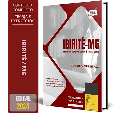 Apostila Prefeitura de Ibirité MG 2024 - Técnico de Administração