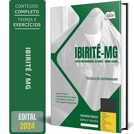 Apostila Prefeitura de Ibirité MG 2024 - Técnico de Enfermagem