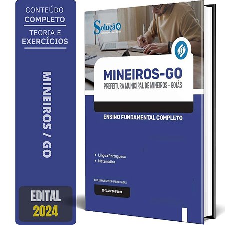 Apostila Prefeitura de Mineiros GO 2024 - Ensino Fundamental Completo
