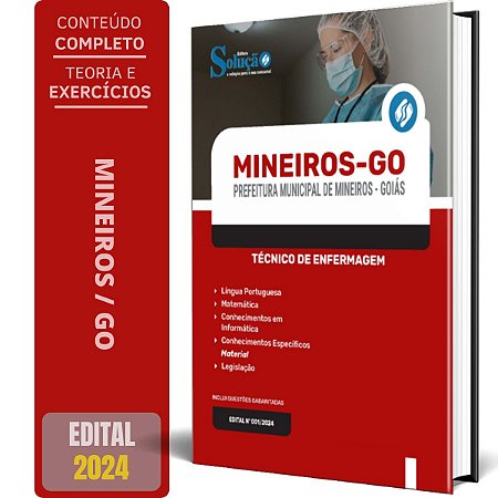 Apostila Prefeitura de Mineiros GO 2024 - Técnico de Enfermagem