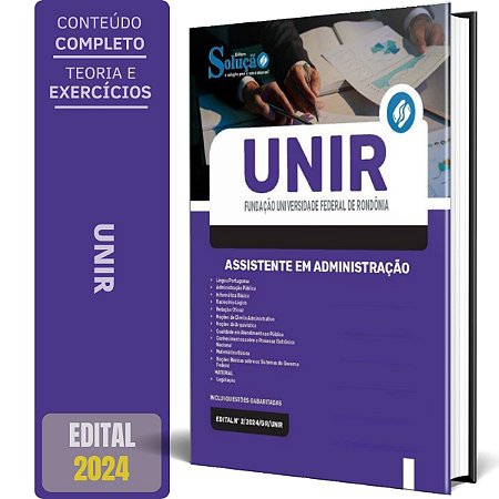 Apostila UNIR 2024 - Assistente em Administração
