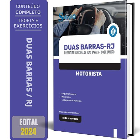 Apostila Prefeitura de Duas Barras RJ 2024 - Motorista