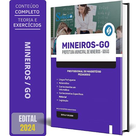 Apostila Prefeitura de Mineiros GO 2024 - Profissional do Magistério - Pedagogo