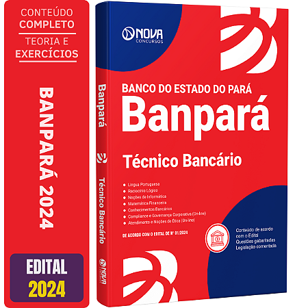 Apostila Banpará 2025 - Técnico Bancário
