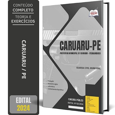 Apostila Prefeitura de Caruaru PE 2024 - Guarda Civil Municipal