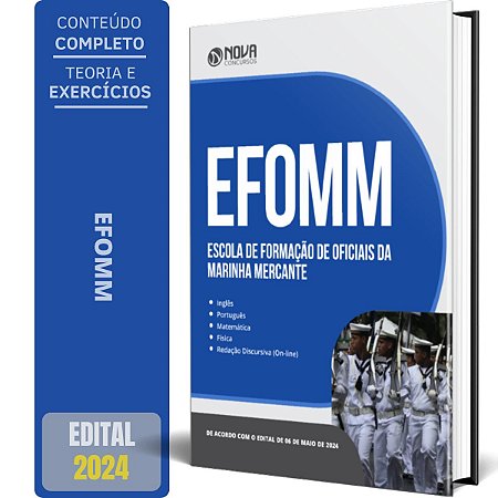 Apostila EFOMM 2024 - Escola de Formação de Oficiais da Marinha Mercante