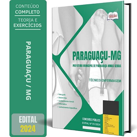 Apostila Prefeitura de Paraguaçu MG 2024 - Técnico Enfermagem