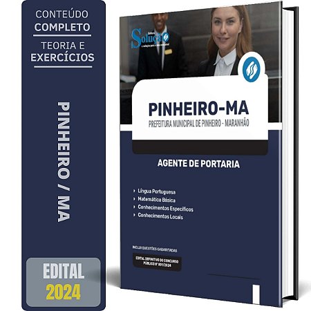 Apostila Prefeitura de Pinheiro MA 2024 - Agente de Portaria