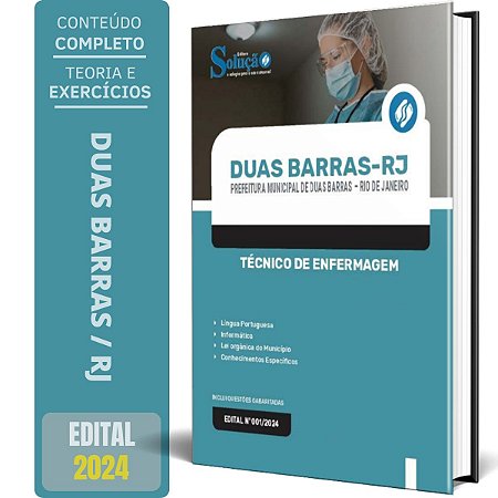 Apostila Prefeitura de Duas Barras RJ 2024 - Técnico de Enfermagem