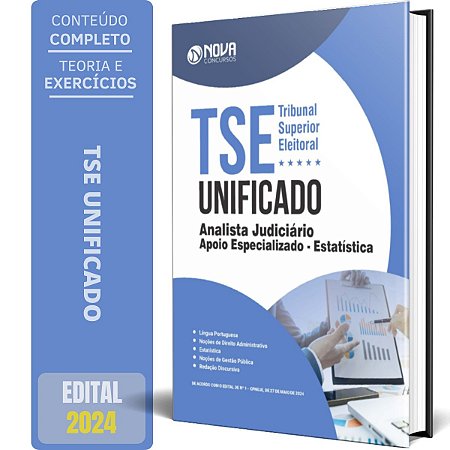 Apostila TSE UNIFICADO 2024 - Analista Judiciário - ESTATÍSTICA