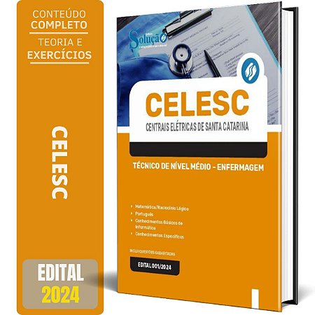 Apostila CELESC SC 2024 - Técnico de Nível Médio - Enfermagem