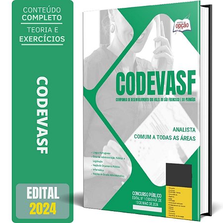 Apostila CODEVASF 2024 - Analista - Comum a Todas as Áreas