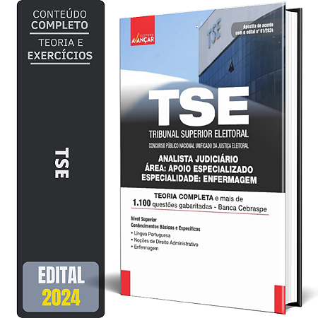 Apostila TSE UNIFICADO 2024 - Analista - ENFERMAGEM