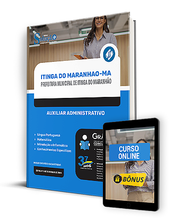 Apostila Prefeitura de Itinga do Maranhão MA 2024 - Auxiliar Administrativo