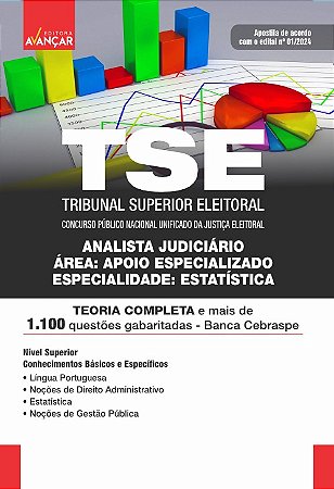 Apostila Analista Judiciário Tse Unificado 2024 - Estatística