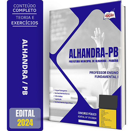 Apostila Prefeitura de Alhandra PB 2024 - Professor Ensino Fundamental I