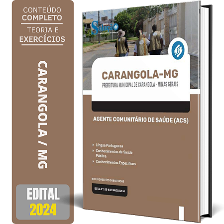 Apostila Prefeitura de Carangola MG 2024 - Agente Comunitário de Saúde (ACS)