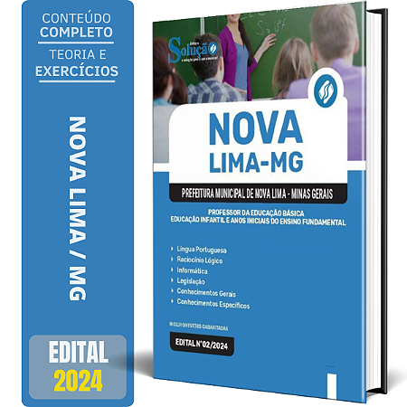 Apostila Prefeitura de Nova Lima MG 2024 - Professor da Educação Básica - Educação Infantil e Anos Iniciais do Ensino
