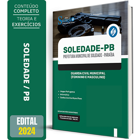 Apostila Prefeitura de Soledade PB 2024 - Guarda Civil Municipal