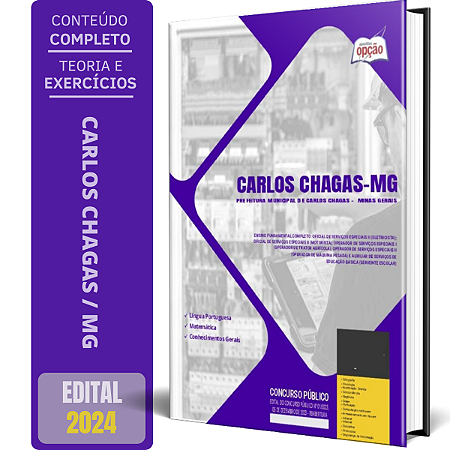 Apostila Prefeitura de Carlos Chagas MG 2024 - Ensino Fundamental Completo