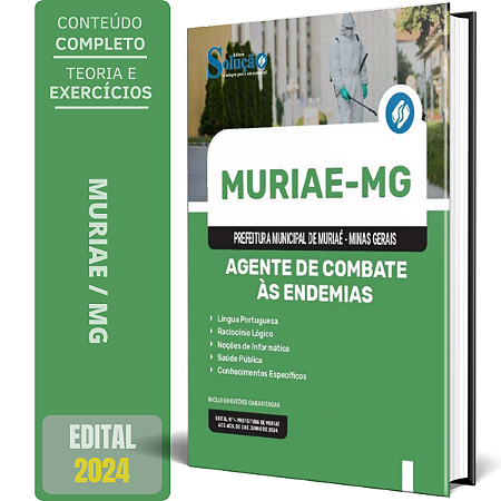 Apostila Prefeitura de Muriaé MG 2024 - Agente de Combate às Endemias