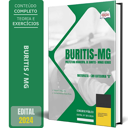 Apostila Prefeitura de Buritis MG 2024 - Motorista - CNH Categoria D