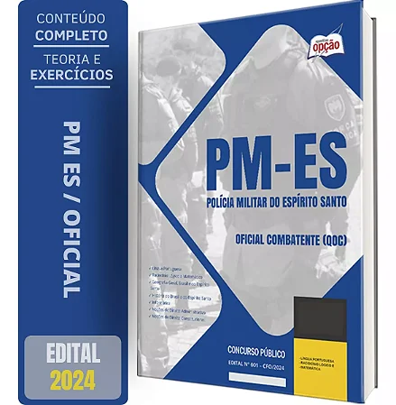 Apostila PM ES 2024 - Oficial Combatente (QOC)