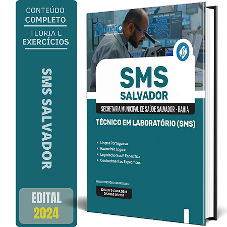 Apostila SMS Salvador 2024 - Técnico em Laboratório (SMS)