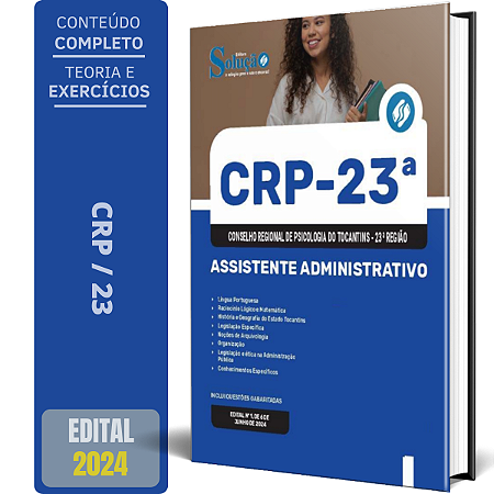 Apostila CRP 23 2024 - Assistente Administrativo