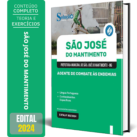 Apostila Prefeitura de São José do Mantimento MG 2024 - Agente de Combate às Endemias