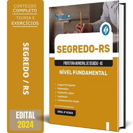 Apostila Prefeitura de Segredo RS 2024 - Nível Fundamental