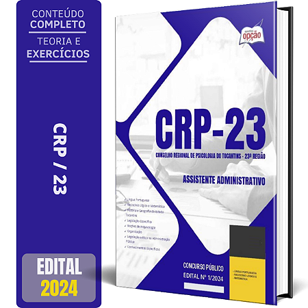 Apostila CRP 23 2024 - Assistente Administrativo