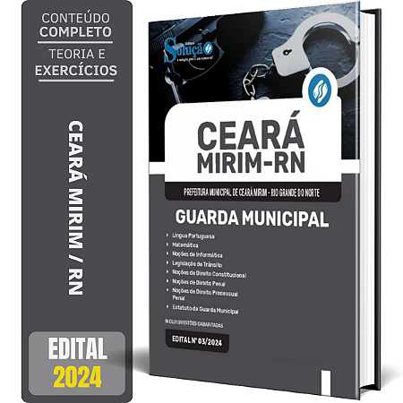Apostila Prefeitura de Ceará Mirim RN 2024 - Guarda Municipal