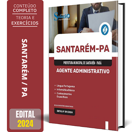 Apostila Prefeitura de Santarém PA 2024 - Agente Administrativo