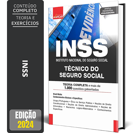 Apostila Concurso INSS - Técnico de Seguro Social - Impresso