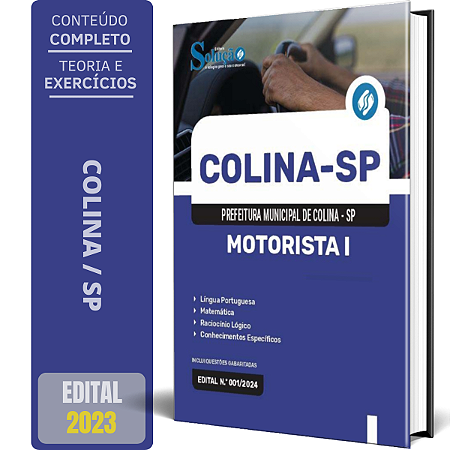 Apostila Prefeitura de Colina SP 2024 - Motorista I