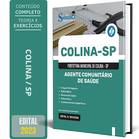Apostila Prefeitura de Colina SP 2024 - Agente Comunitário de Saúde