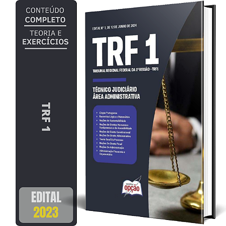 Apostila TRF1 2024 - Técnico Judiciário - Área Administrativa