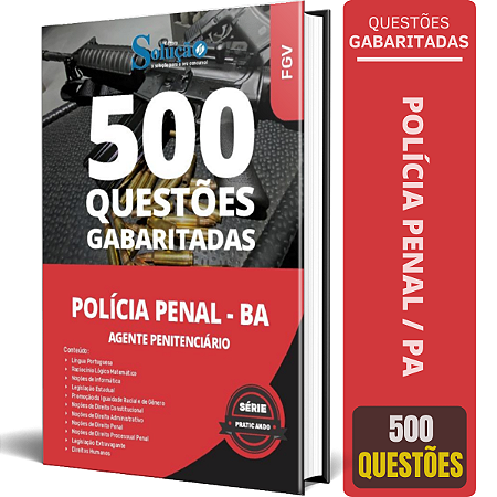 Caderno de Questões Polícia Penal BA 2024 - Agente Penitenciário