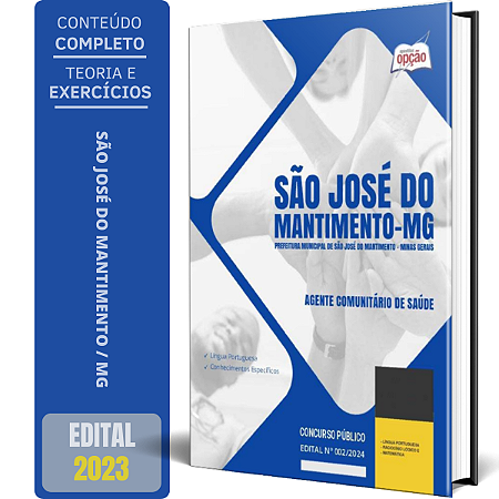 Apostila Prefeitura de São José do Mantimento MG 2024 - Agente Comunitário de Saúde