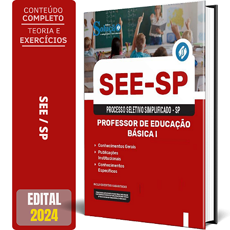 Apostila Processo Seletivo Simplificado SEE SP 2024 - Professor de Educação Básica I