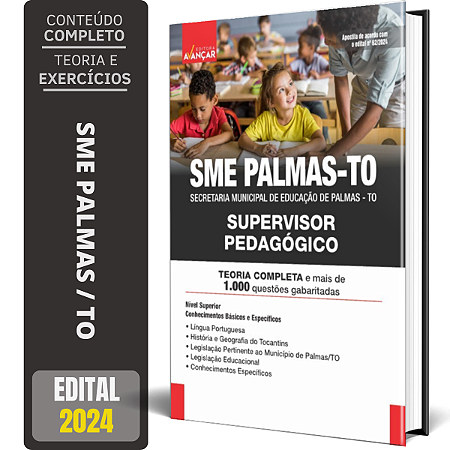 Apostila Concurso Sme Palmas To 2024 - Supervisor Pedagógico