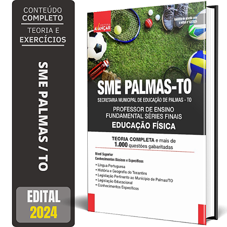 Apostila Sme Palmas To 2024 - Professor De Educação Física