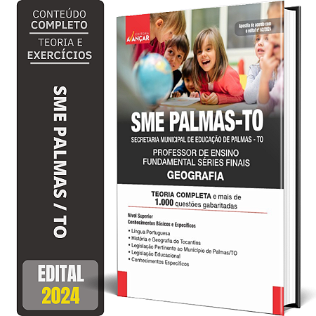 Apostila SME PALMAS TO 2024 - PROFESSOR DE GEOGRAFIA