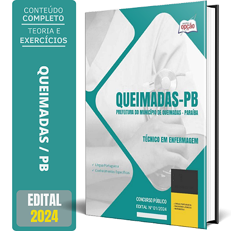 Apostila Prefeitura de Queimadas PB 2024 - Técnico em Enfermagem