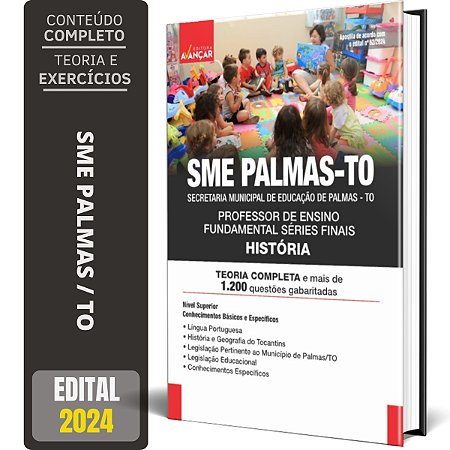 Apostila Concurso Sme Palmas To 2024 - Professor De História