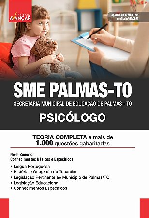 Apostila Concurso SME PALMAS TO 2024 - PSICÓLOGO