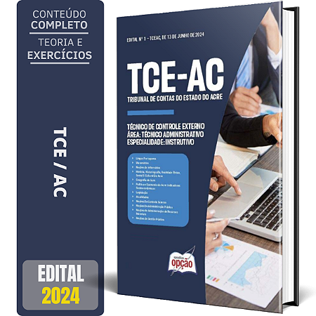 Apostila TCE-AC 2024 - Técnico de Controle Externo - Especialidade: Instrutivo (Cargo 19)