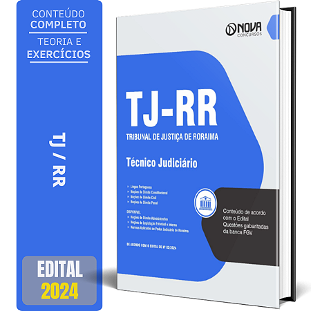 Apostila TJ RR 2024 - Técnico Judiciário